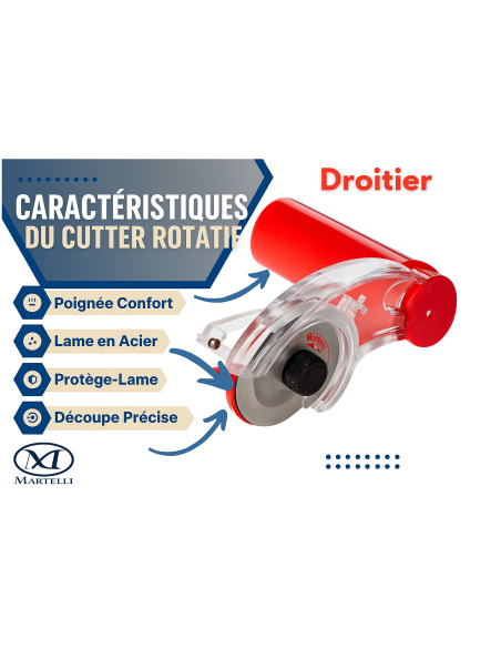 Cortador rotativo ergonómico Martelli 60 mm