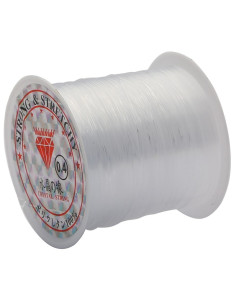 Hilo de perlas de plástico 0,40 mm - Transparente