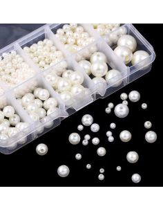 Caja de 800 perlas nacaradas - Marfil 2
