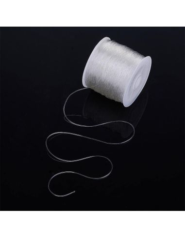 Hilo elástico para perlas 0,80 mm - Transparente