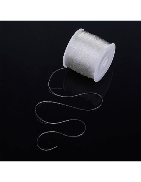 Hilo elástico para perlas 0,80 mm - Transparente