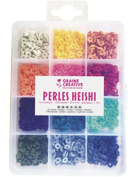 Caja de 1750 cuentas Heishi - Tendencia