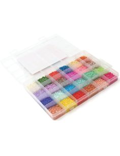 Caja de 24 colores de cuentas de vidrio de 2 mm - Rainbow Gelato 2