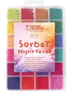 Estuche de 24 colores de cuentas de rocalla de 2 mm - Sorbet Night Fever