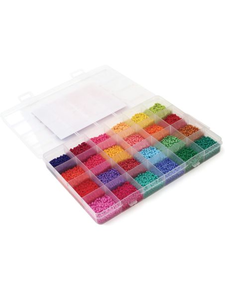Estuche de 24 colores de cuentas de rocalla de 2 mm - Sorbet Night Fever