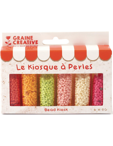 El quiosco de perlas 6 colores de perlas de rocaille de 2 mm - Smoothie bowl