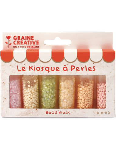 El quiosco de perlas 6 colores de perlas de rocalla de 2 mm - Mochi helados