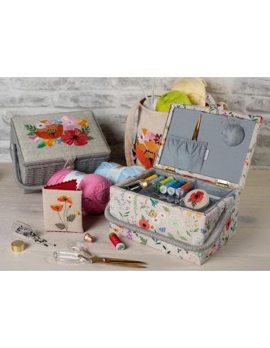 Estuche para agujas - Amapolas