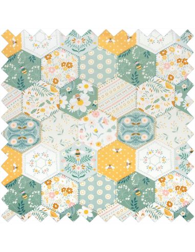 Caja de costura - Patchwork abeja