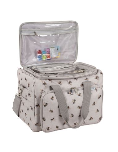 Bolsa de almacenamiento para tejido y crochet - Abeja