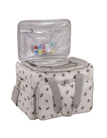 Bolsa de almacenamiento para tejido y crochet - Abeja