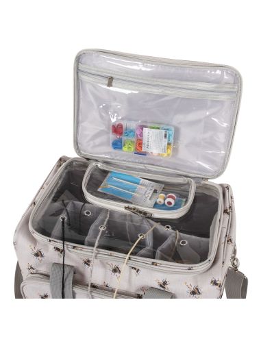 Bolsa de almacenamiento para tejido y crochet - Abeja