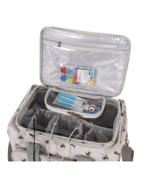 Bolsa de almacenamiento para tejido y crochet - Abeja