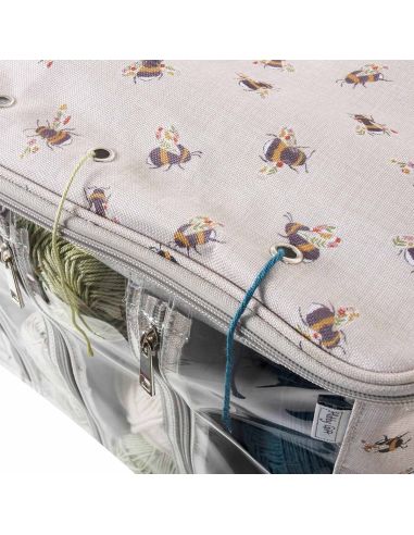 Bolsa de labores para tejer - Abeja