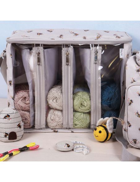 Bolsa de labores para tejer - Abeja