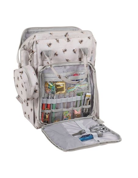 Bolsa de mano para tejer y crochet - Abeja