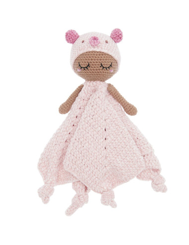 Kit de ganchillo para manta de peluche - Cerdo