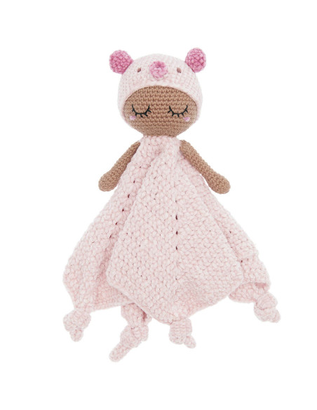 Kit de ganchillo para manta de peluche - Cerdo