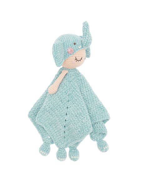 Kit de crochet manta de peluche - Elefante