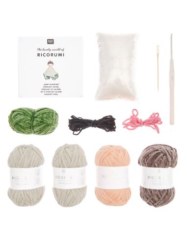 Kit de ganchillo para manta de peluche - Naturaleza
