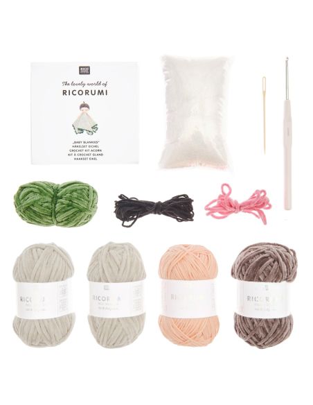 Kit de ganchillo para manta de peluche - Naturaleza