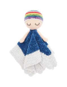 Kit de ganchillo para manta de peluche - Arcoíris