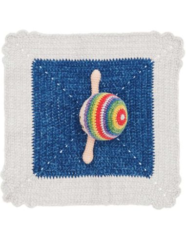 Kit de ganchillo para manta de peluche - Arcoíris