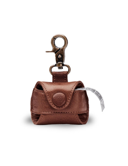 Funda de cuero para cinta métrica Muud Malmö Hook - Marrón Rico