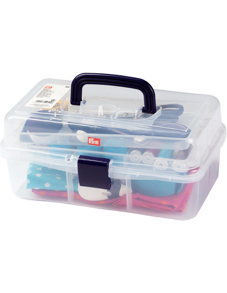 Caja de costura transparente