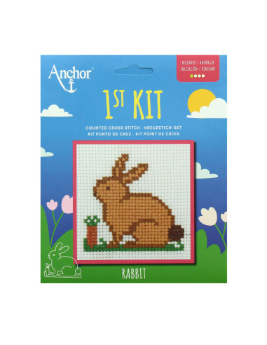 Mi primer kit de punto de cruz - Conejo