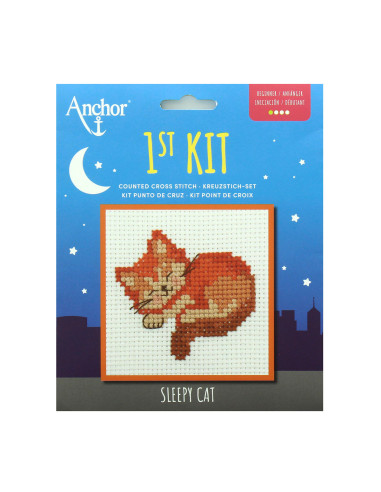 Mi primer kit de punto de cruz - Gato