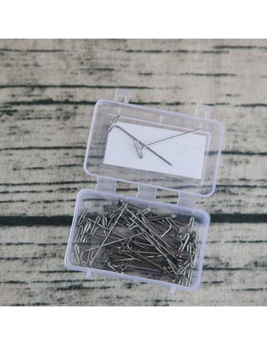 Caja de 50 alfileres para tejer en T KnitPro