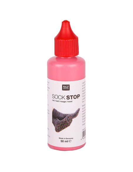Frasco de látex antideslizante para calcetines - Rojo