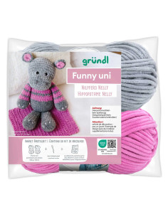 Kit de crochet - Hipopótamo Nelly 2