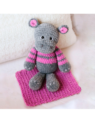 Kit de crochet - Hipopótamo Nelly