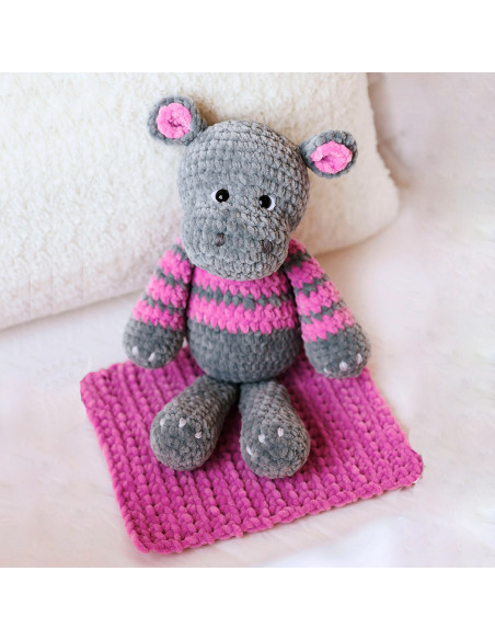 Kit de crochet - Hipopótamo Nelly