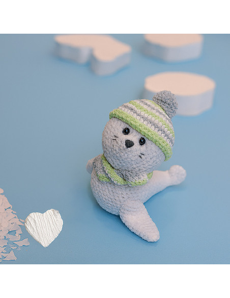 Kit crochet - Robbie le phoque