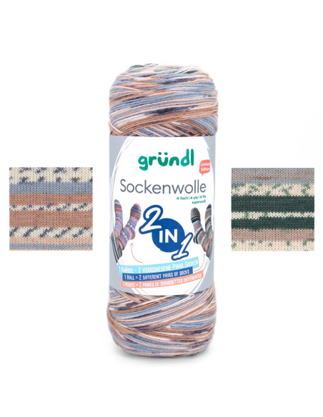 Laine à chaussettes Hot Socks color Gründl