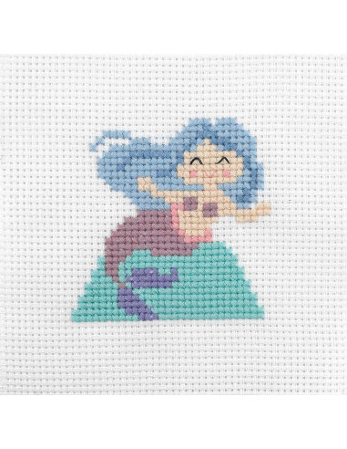 Mi primer kit de punto de cruz - Sirena