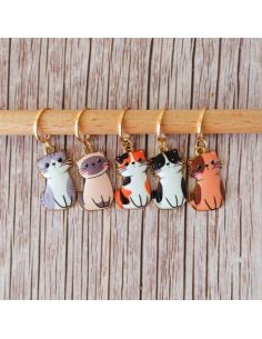 Juego de 5 anillos marcadores de puntos - Pequeños gatos manga 2