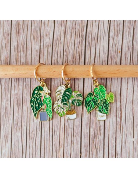 Conjunto de 3 marcadores de punto - Monstera