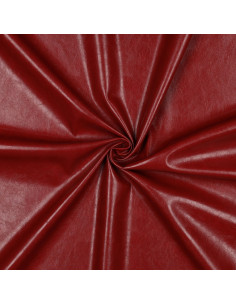 Tejido de imitación elástico brillante para confección - Rojo