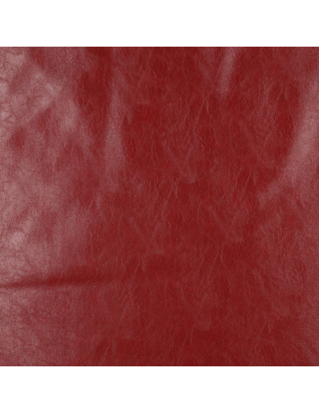 Tejido simil cuero elástico brillante para confección - Rojo