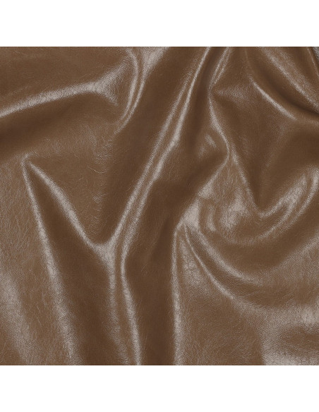 Tejido simil elástico brillante para vestimenta - Sepia