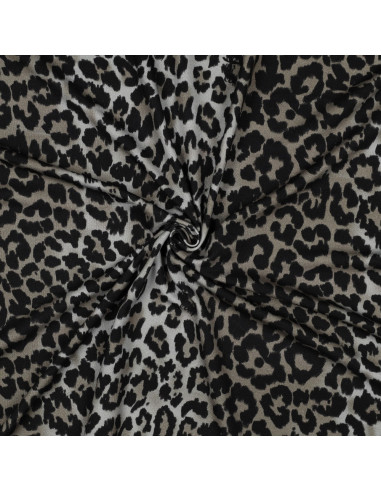 Tejido de punto viscosa - Leopardo