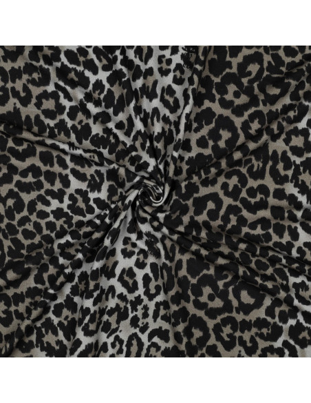 Tejido de punto viscosa - Leopardo