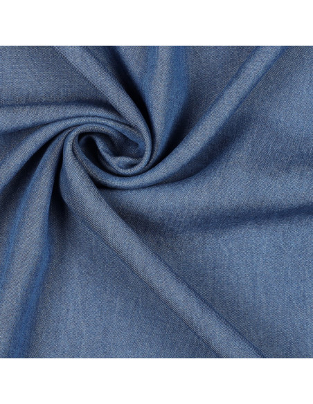 Tejido tencel denim - Azul medio