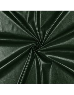 Tejido de imitación elástico brillante para confección - Verde inglés