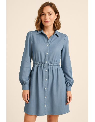 Tejido tencel denim - Azul claro