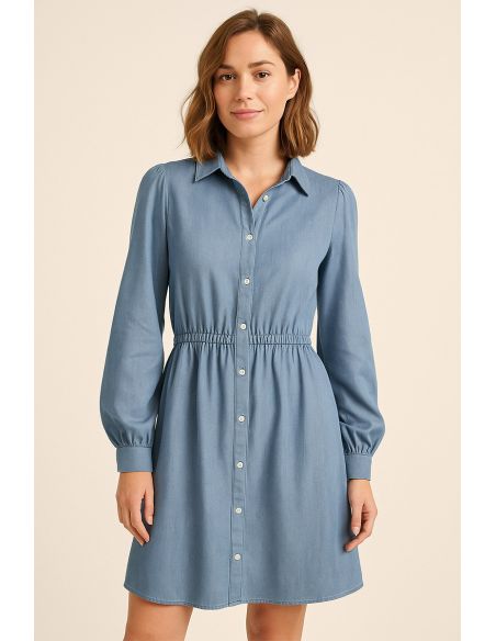 Tejido tencel denim - Azul claro